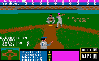 Baseball atari screenshot